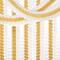 White Ivory-Gold Party-Decorations Streamers Garland - 12pcs 4-Leaf Clover Paper Streamer Wedding Bridal Baby Shower Bachelorette Engagement Banners Neutral Champagne Birthday